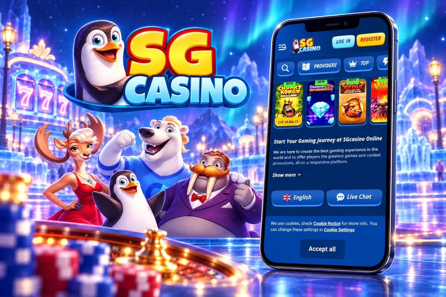 SG Casino App Screenshot